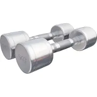 Gorilla Sports Dumbellset 10 kg (2 x 5 kg) Chroom