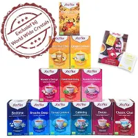 Yogi tea top 12 pakjes - Biologische Kruidenthee - De beste en lekkerste smaken - 12 x 17 zakjes