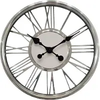 Cnr WANDKLOK CNR085-1 ZILVER 44CM
