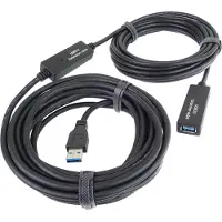PremiumCord USB 3.2 Gen1 verlengkabel, 20 meter, met repeater voor een optimale verbinding