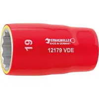 Stahlwille 12179 VDE-12 03370012 Dubbel zeskant Dopsleutelinzetstuk 12 mm 1/2 (12.5 mm)