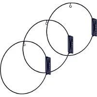 Lumiz Solar Lampion 3PACK Metalen Wandcirkel - 31 cm