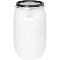Garronda Regenton 85L kunststof vat levensmiddelcontainer van HDPE voor huis en tuin - GD-0078 Wit
