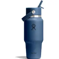 Hydroflask Wide Mouth Flex Straw Cap Harbor Blue reisfles, 710 ml