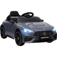 AIYAPLAY Elektrische kinderauto Kunststof, staal 99L x 55B x 43H cm Grijs