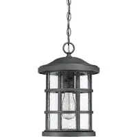 Elstead Lighting LED Buiten Hanglamp Crusade | 1X E27 Max 60W | IP44 | Dimbaar | Earth Black