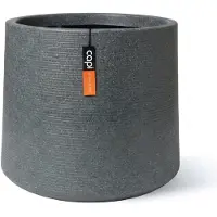 Capi Europe - Sandbag Arc Granite - 105x90 - Antraciet - Bloempot Voor binnen en buiten - Beschikbaar in XL formaten - Breukbestendig - 100% Recyclebaar - Levenslang garantie - NATS8194