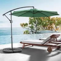 Sweiko Zweefparasol - Strandparasols - Achthoekig - Met Zwengel - Zonder Voet - Groen