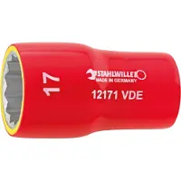 Stahlwille 12171 VDE-8 02380008 Dubbel zeskant Dopsleutelinzetstuk 8 mm 3/8 (10 mm)