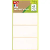 APLI witte etiketten in etui - 6 stuks