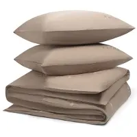 Yumeko Dekbedovertrek set Katoensatijn 240x220 Beige - Eco, Bio & Fairtrade