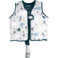 Filibabba Schwimmweste - 5-6 Jahre - UV50+ - Christians Whale Ge - - One Size - Schwimmwesten