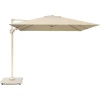 Platinum Challenger T2 premium parasol 300x300 cm sandstone champagne