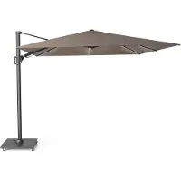 Platinum Zweefparasol Challenger T2 Glow Premium Anthracite Havanna (300 x 300 cm)