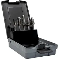 Bahco Stiftfrezenset | hardmetaal | voor metaal - 5-delig - in kunststof koffer - RB-SET1-M06X-5P