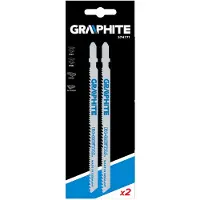 Graphite Decoupeerzaagjes T-aansluiting, 130mm,10TPI, Hout Metaal en INOX