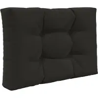 vidaXL Buitenbankkussen Polyester Zwart 60 x 60 cm