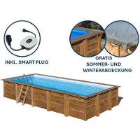 Gre Opzetzwembad Loire Set Rechthoek Met Filterpomp 815x420x146cm