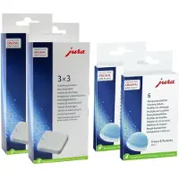 Jura Reinigingstabletten 24225 / 62715 3 in 1 + Jura Ontkalkingstabletten 61848 (2-Pack)