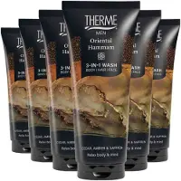 Therme Men 3in1 Wash Oriental Hammam - 6 x 200 ml - Voordeelverpakking