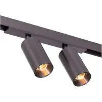 Lucide Premium LINIAL BIXX Railspot - 1-fase Railsysteem / Smart Railverlichting - Smart - 48V Track - 2xLED - Mat Zwart Chroom