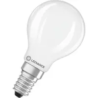 Ledvance LED Filament Kogellamp E14 - 3.4W 470lm 2700K 230V - Mat Glas - Ø45mm - Geschikt voor slaapkamers, hal, sfeerverlichting