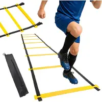 Gymtek Outtec Voetball Trainingsladder - Loopladder - Speedladder - Sportladder - Coördinatieladder - Agility Ladder - 8 Sporten - 4m