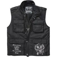 Motorhead Bodywarmer - Brandit Bastards - Ranger Vest - S tot 5XL - voor Mannen - zwart | Maat XL