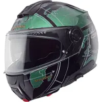 Schuberth C5 Globe Mat Zwart Groen Systeemhelm Maat 3XL