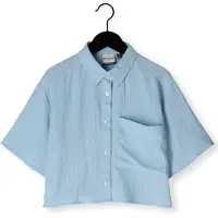 Retour Jeans blouse lichtblauw Meisjes Polyester Klassieke kraag Effen - maat 116
