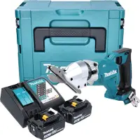 Makita DJS 800 RFJ accu vezelcementschaar 18 V borstelloos + 2x accu 3,0 Ah + oplader + Makpac