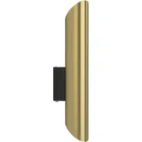 Nowodvorski Lighting Wandlamp Eye Cut, dimbaar, messing / goud, Woon-/ Eetkamer, metaal, Modern, wandlamp