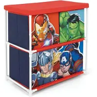 AVENGERS Marvel Opbergplank Met 3 Laden Transparant