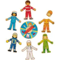 Goki Puzzel: CARRIERE-ZOEKER, draaischijf diam.14cm, 38-delig, hout, 3+
