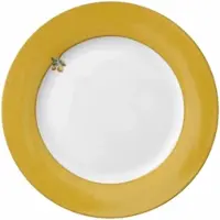Pip studio Bord Home Plate Lily & Lotus Uni Yellow 23 cm (Set van 6)
