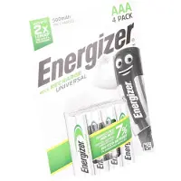 Energizer Universal HR03 Oplaadbare AAA batterij (potlood) NiMH 500 mAh 1.2 V 4 stuk(s)