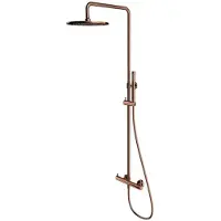 Omnires Y - Doucheset met kraan, diameter 25 cm, koper Y1244MCP