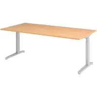Hjh OFFICE PRO XTRA XB 2E SS - Beuken 200 x 100 Tafelhoogte I In hoogte verstelbaar