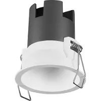 Osram SPOT TWIST inbouwdownlight, wit, 5W, 400lm, 840 WT, 70mm diameter, koud witte lichtkleur, tot 90% energiebesparing t.o.v. halogeen downlights, eenvoudige installatie, 4000K.