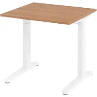 Hjh OFFICE PRO XTRA XB 8 WW - Walnoot 80 x 80 Tafelhoogte I In hoogte verstelbaar