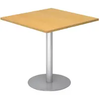 Hjh OFFICE PRO BISTRO F88Q S - Systeem conferentietafel Beuken 80 x 80 Zilver