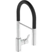 Ideal standard Keukenmengkraan GUSTO Semi-Pro, 2-weg met douchekop, uitloop 225mm, chroom