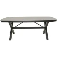 Lesli Living Davos tuintafel - Eettafel - Deens ovaal 200x100 cm - antraciet