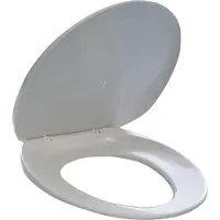 Durable Duurzame toiletzitting, gemaakt van kunststof, wit