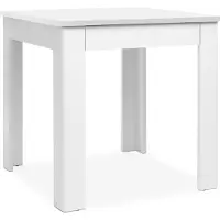 CALICOSY - Eettafel met vierkant tafelblad van 80x80 cm en 1 opbergla - SKARA