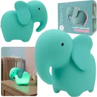 Sarcia.eu Mary's Siliconen nachtlampje in de vorm van een olifant, slaaplampje voor de kinderkamer, USB-ledlampje
