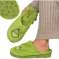 Sarcia.eu Grinch ANTISLIP damesslippers voor thuis, WARME, ZACHTE, BONTEN slippers voor thuis 40-41 EU