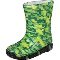 Sarcia.eu Groene Regenlaarzen voor Jongens, Antislip Zool ZETPOL