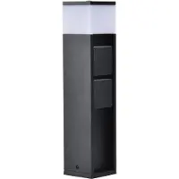 Lutec Staande lamp Mains met stopcontact