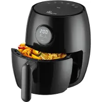 Extralink HOME AIR FRYER 2L EU SJ-200 friteuse Enkel Vrijstaand 1000 W Heteluchtfriteuse Zwart